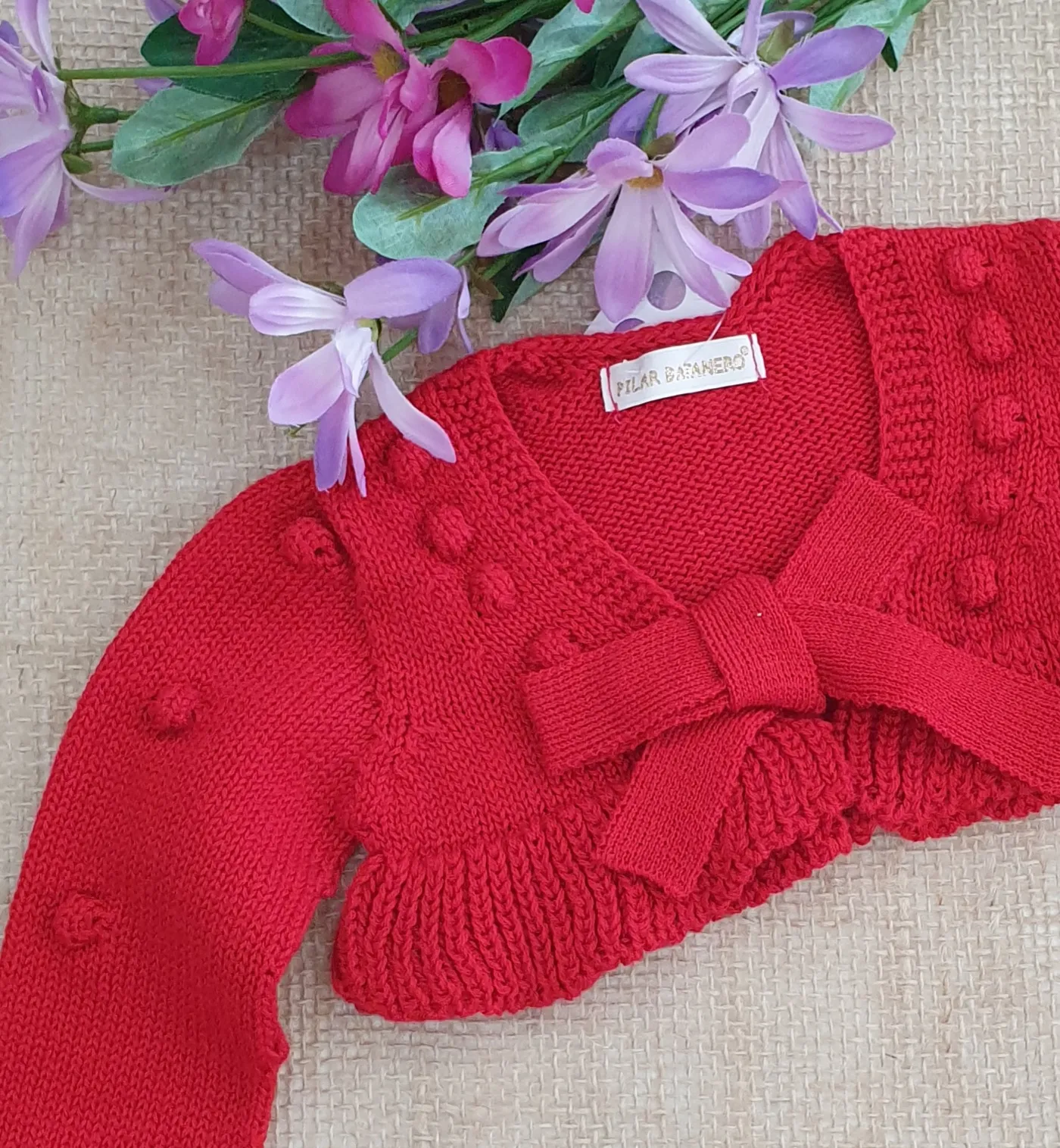 A Chaqueta de Punto niña Verano R110121 Rojo