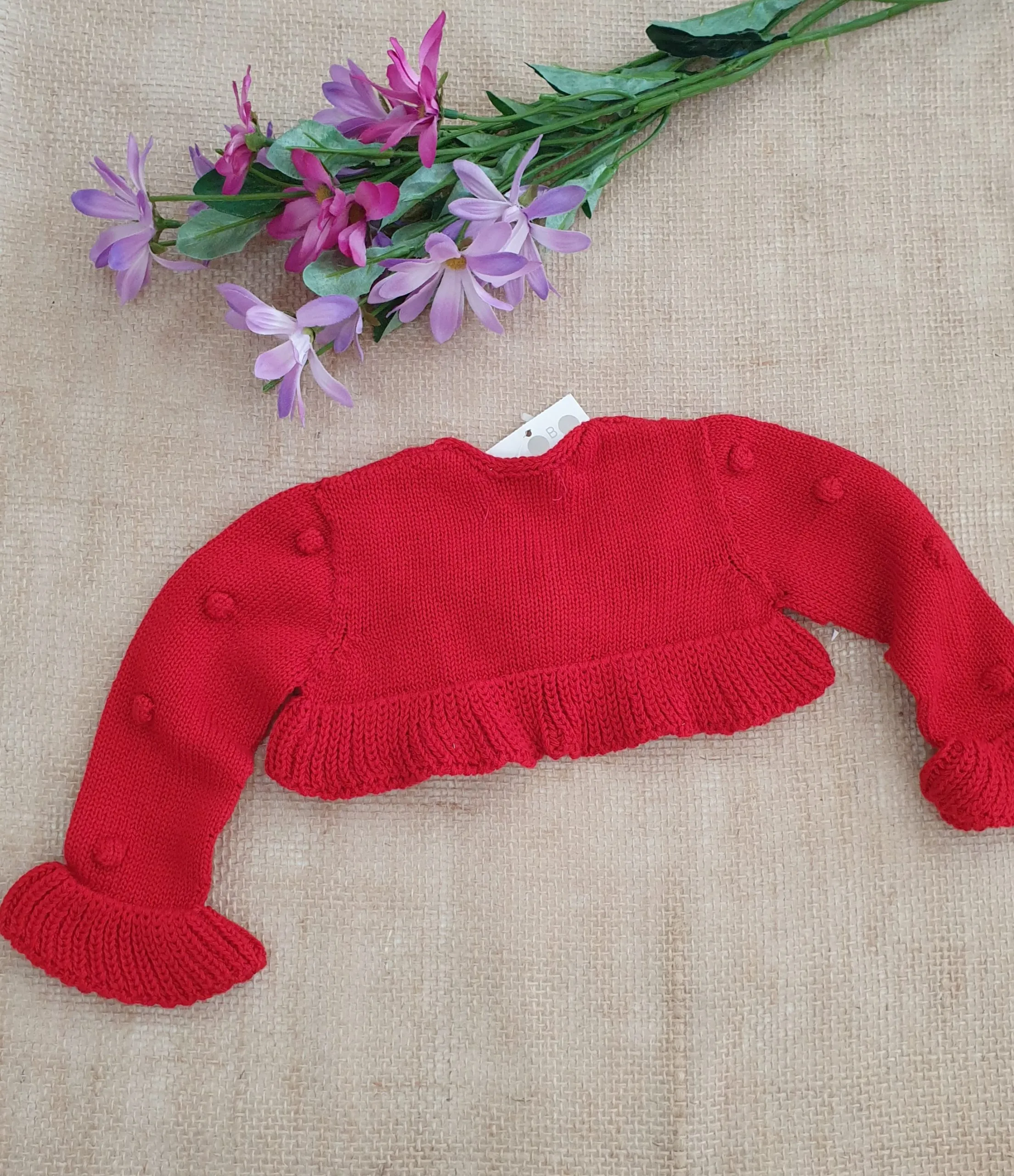 A Chaqueta de Punto niña Verano R110121 Rojo
