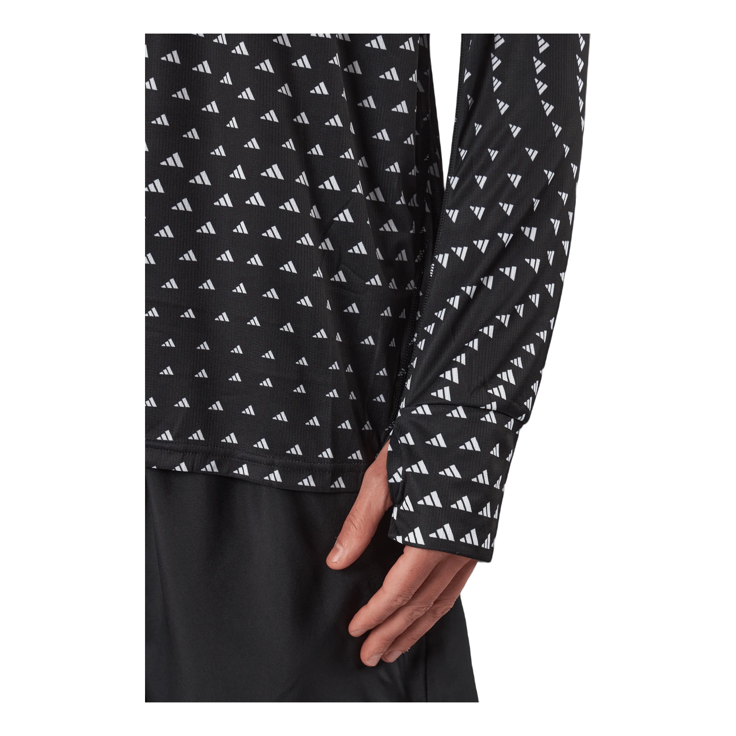 ADIDAS BRAND LOVE GRAPHIC LONG SLEEVE LONGSLEEVE TOP BLACK