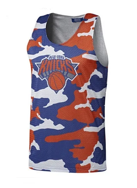 Adidas Camiseta Reversible Knicks Mesh (blanco/azul/naranja)