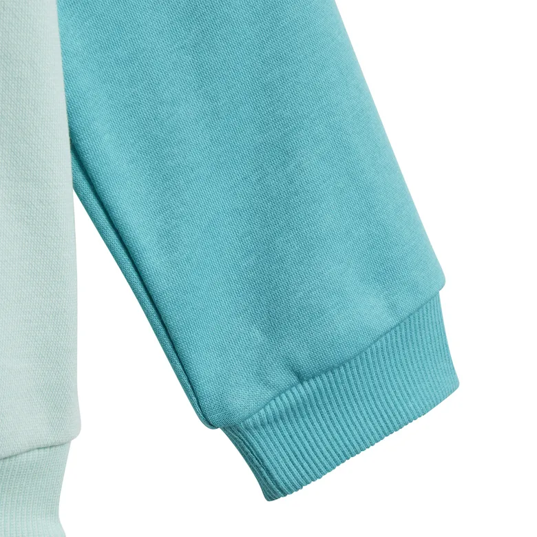 ADIDAS LOGO FLEECE JOGGER TRACKSUIT INFANTS (CLEAR MINT/HIRES AQUA)