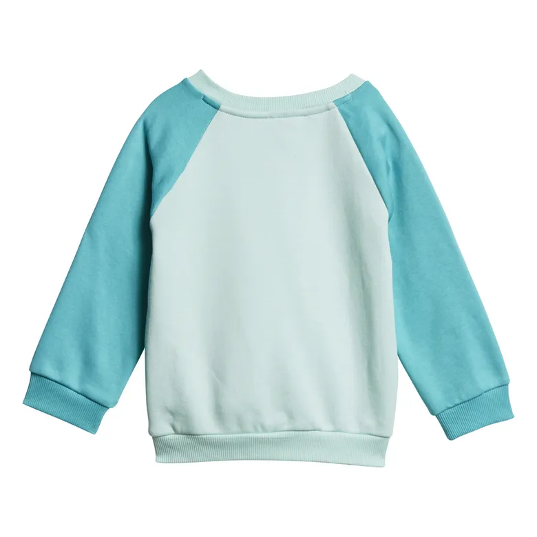 ADIDAS LOGO FLEECE JOGGER TRACKSUIT INFANTS (CLEAR MINT/HIRES AQUA)