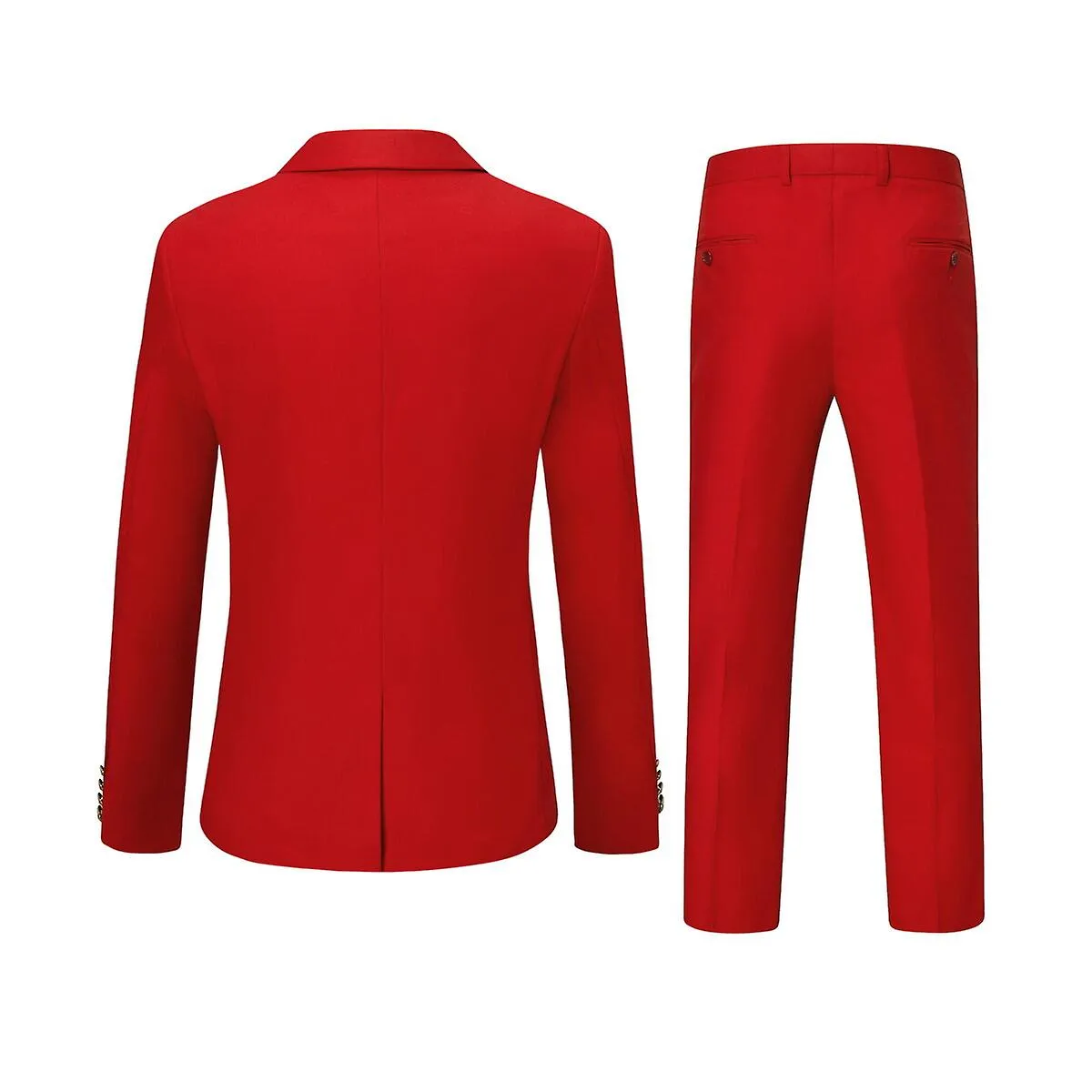 Allthemen Traje de 2 piezas para hombre Trajes cruzados Traje formal de hombre ajustado para boda