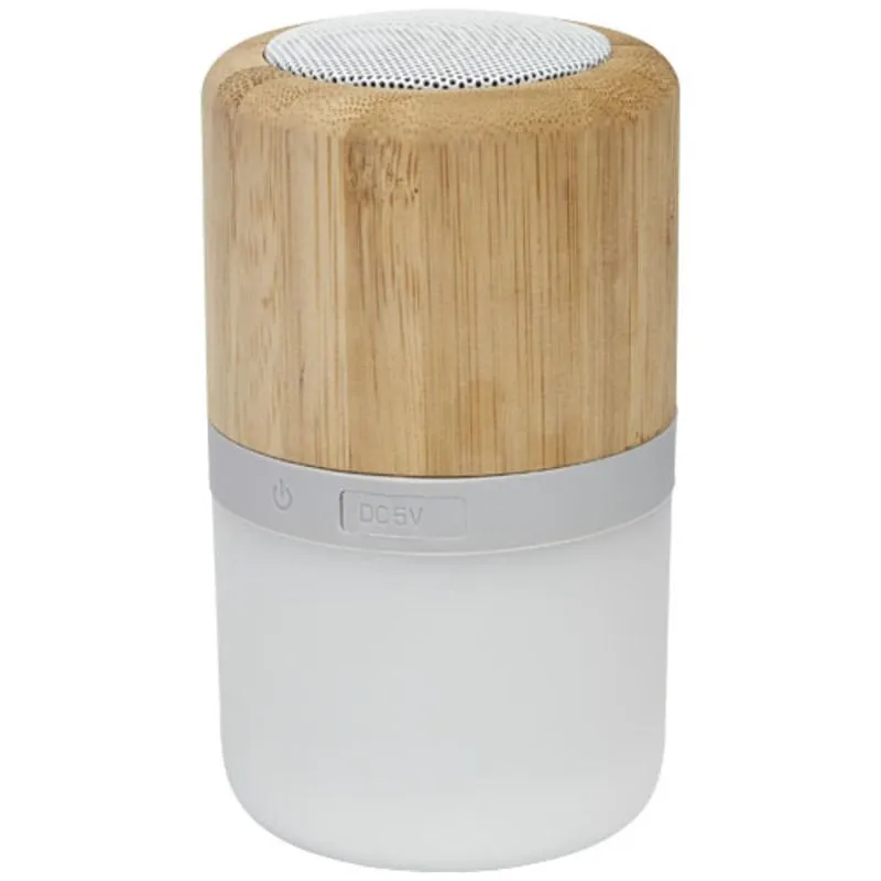 Altavoz promocional ecofriendly con luz Aurea