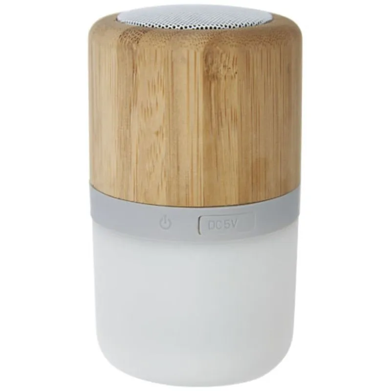 Altavoz promocional ecofriendly con luz Aurea