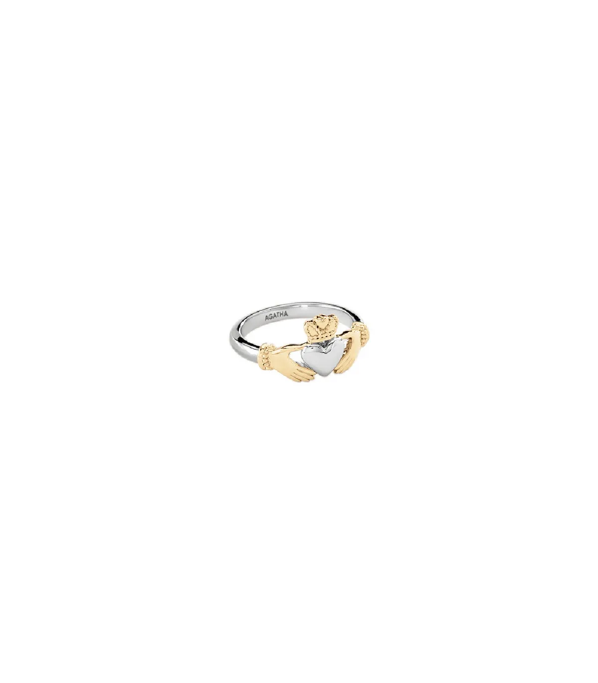 ANILLO AGATHA FINO ABRAZO ACABADO PLATA / ORO  2250150879