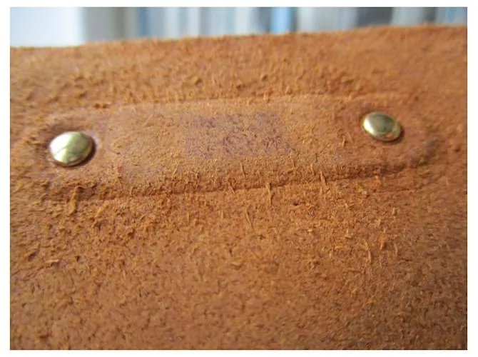 Autre Marque Cartera de cuero caramelo. Unisex. 