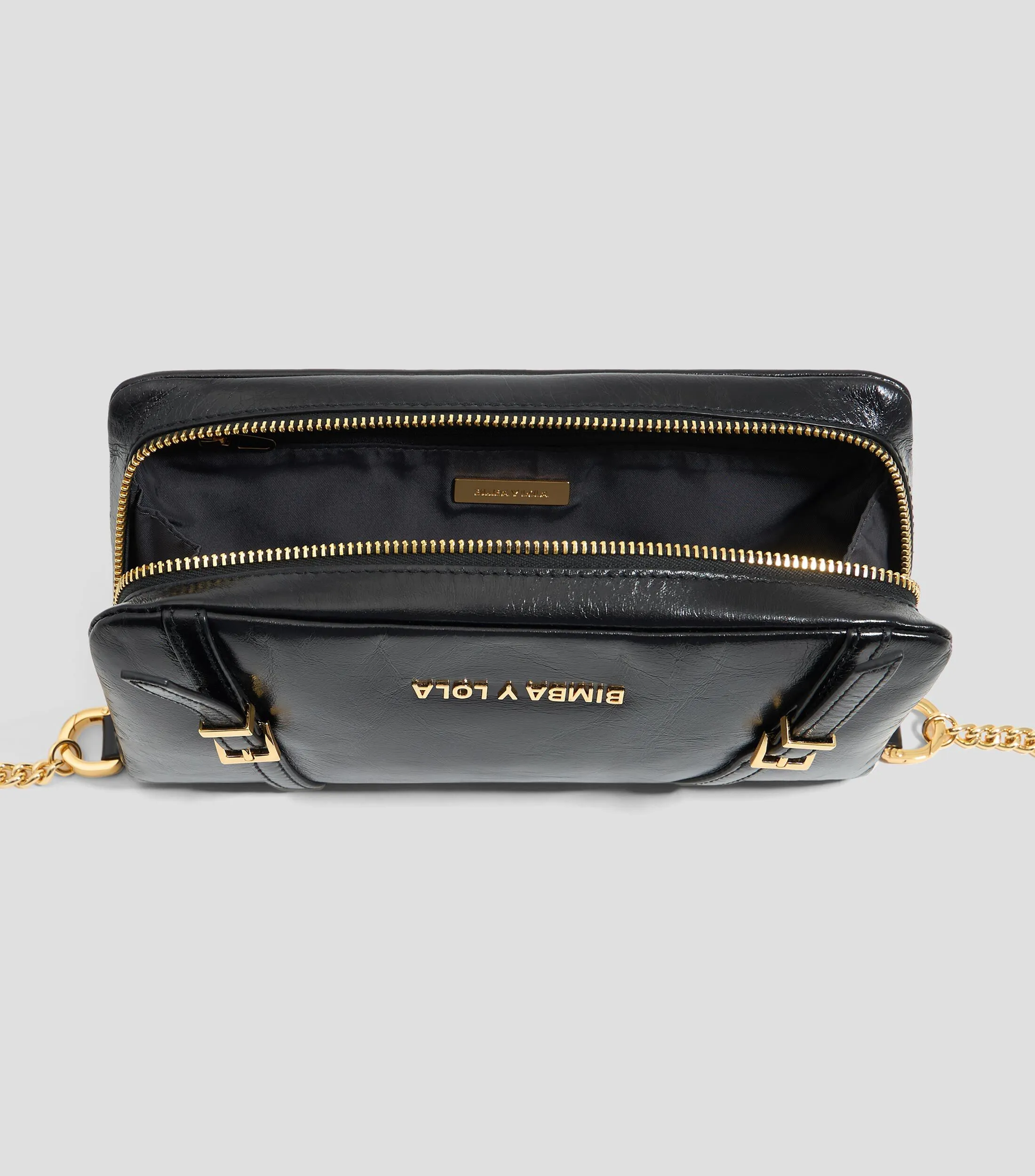 Bimba y Lola Bolso crossbody pequeño piel negro Mujer