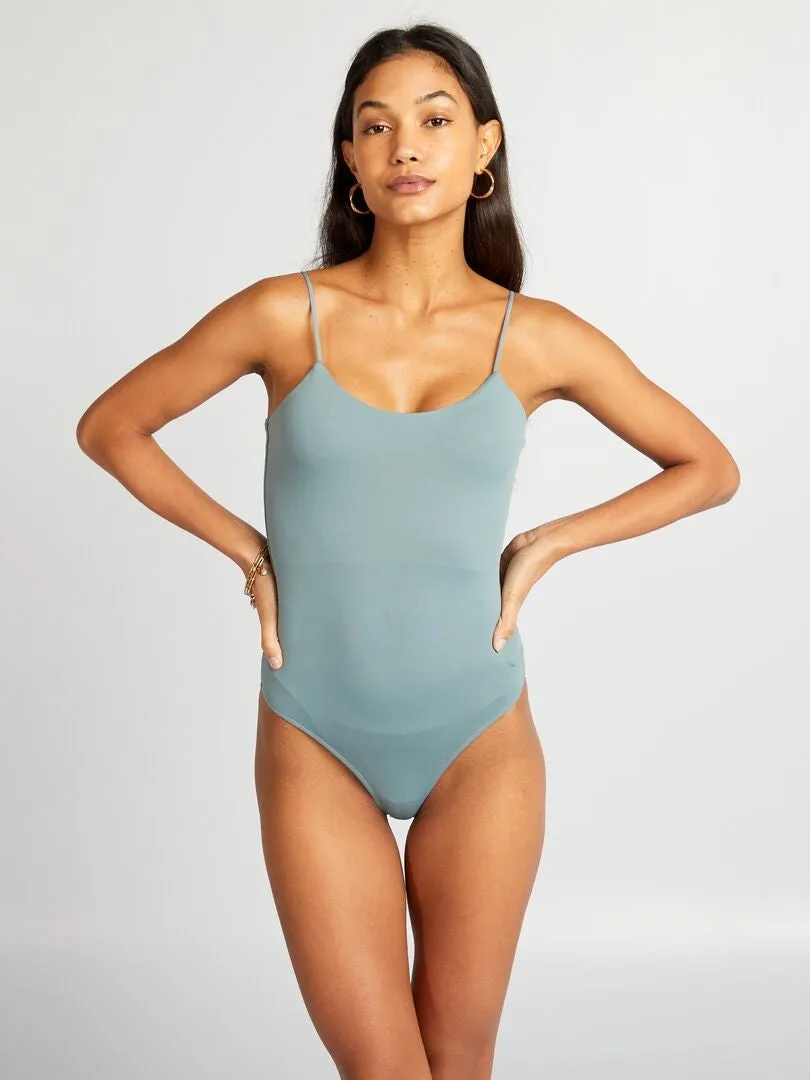 BODY DE TIRANTES FINOS DE NEOPRENO  AZUL