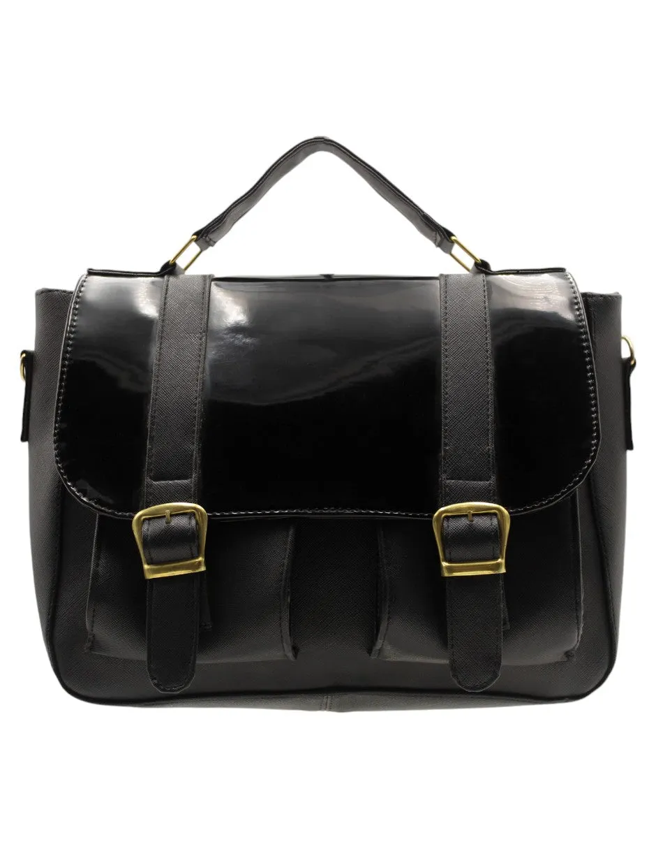 Bolso Crossbody en Sintético Color Negro