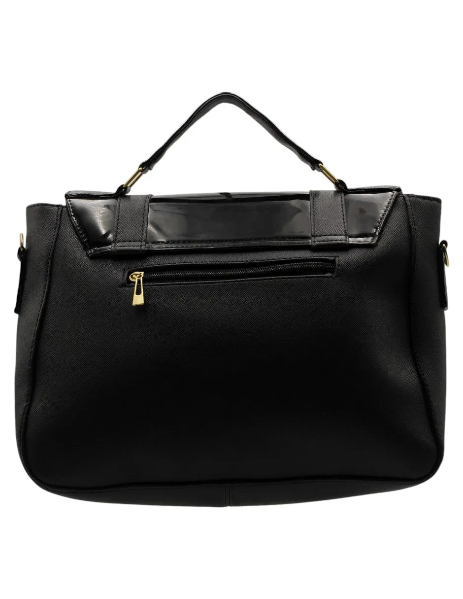 Bolso Crossbody en Sintético Color Negro