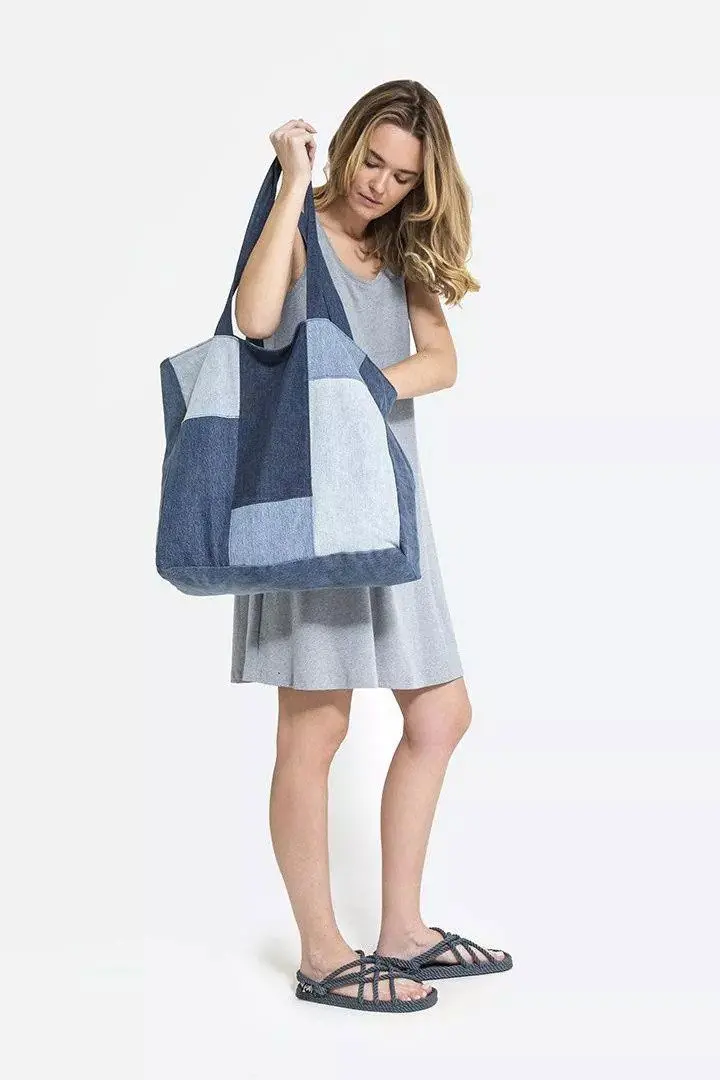 Bolso de playa de patchwork