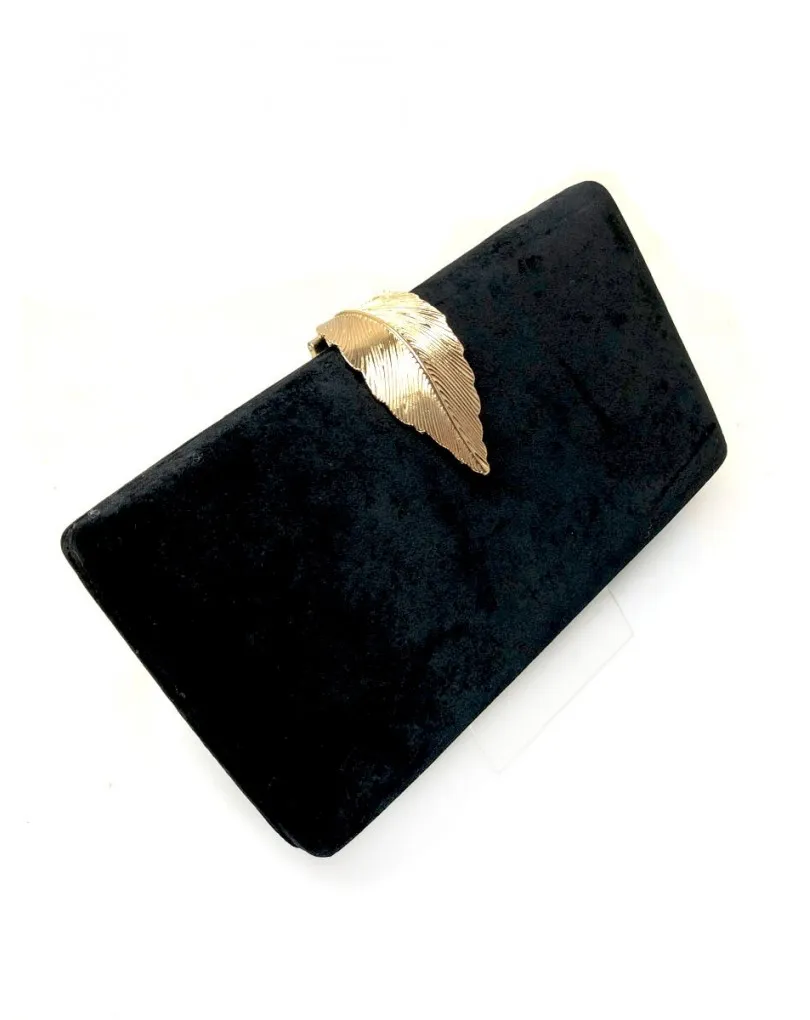 BOLSOS DE FIESTA NEGROS EEGANTES DE TERCIOPELO VENTA MADRID Y ONLINE
