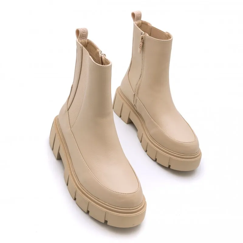 Botines Casual de Mujer MTNG MARS Beige 52909