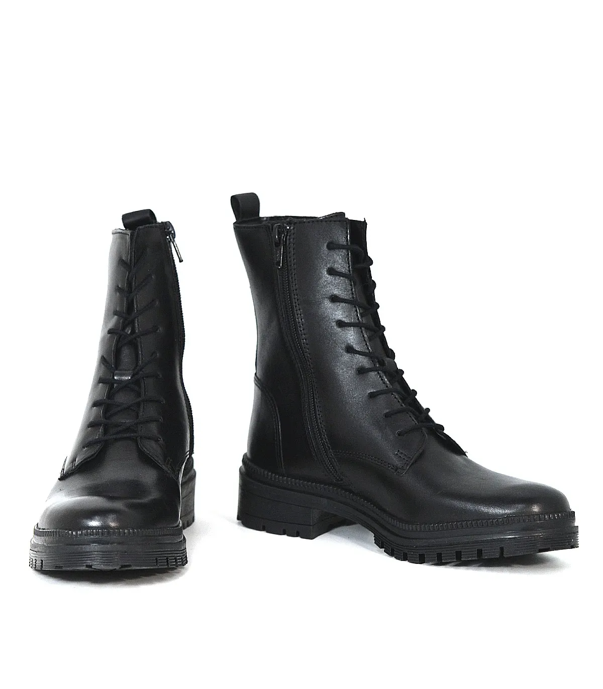 BOTINES MILITAR MUJER WH54H06 NEGRO