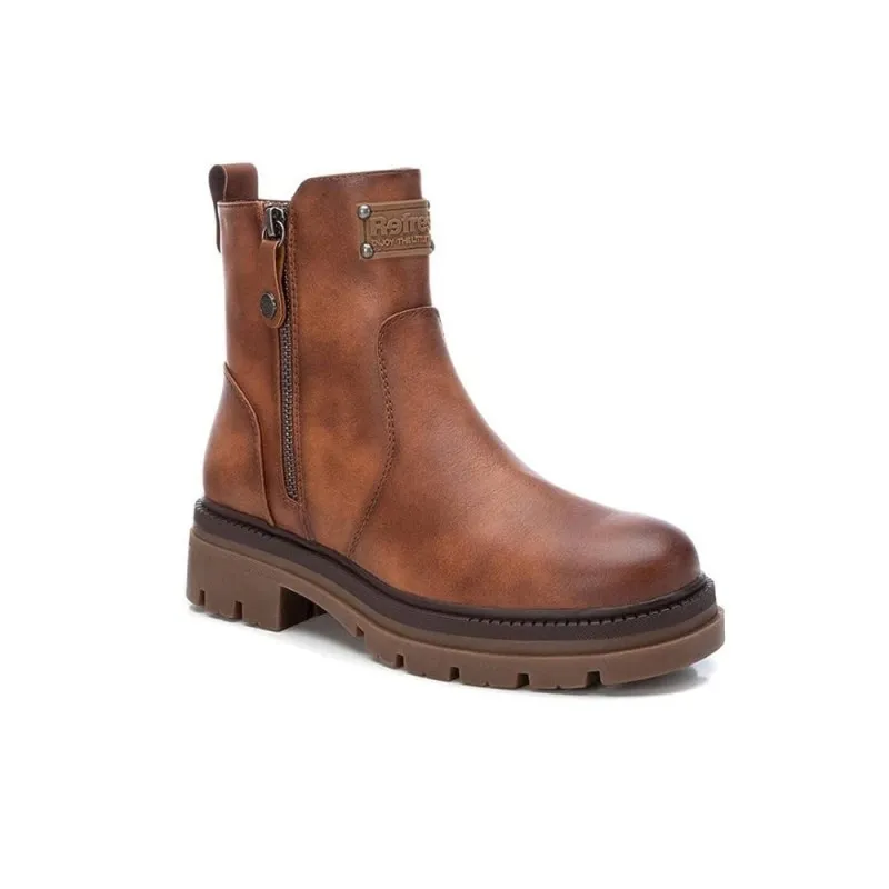 Botines Planos Refresh 171002 Mujer Camel