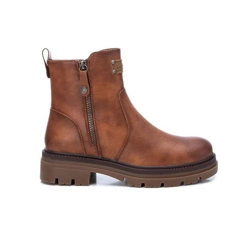 Botines Planos Refresh 171002 Mujer Camel