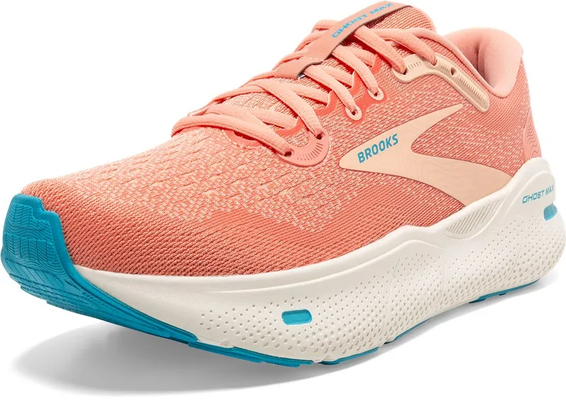Brooks Ghost Max Woman Papaya/Apricot/Blue