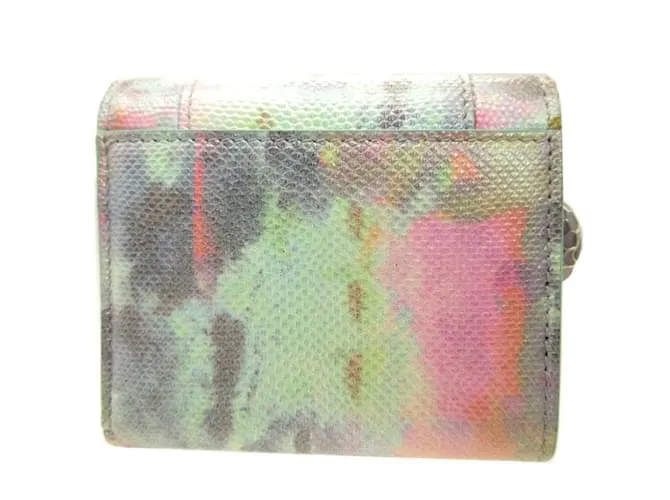 Bulgari Cartera de cuero azul claro Bvlgari Serpenti 