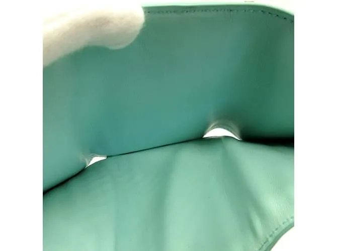 Bulgari Cartera de cuero azul claro Bvlgari Serpenti 