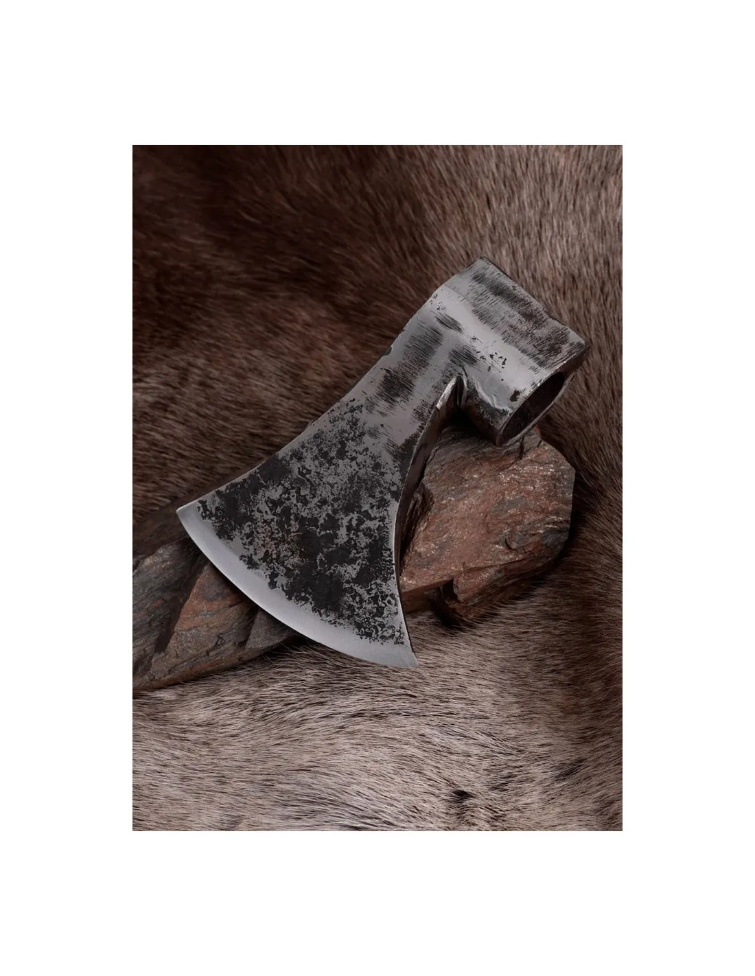Cabeza de hacha vikinga forjada a mano
