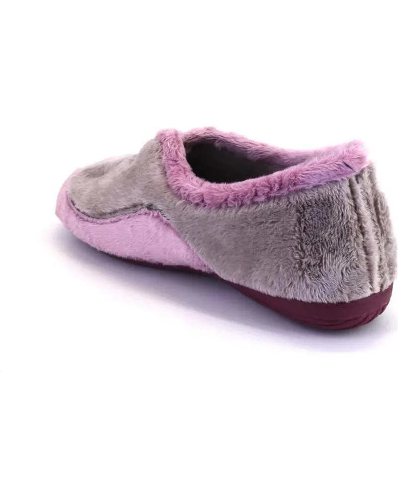 Calzado de casa COSDAM  de Mujer 13128 ZAPATILLAS CERRADA DE CASA DE MUJER  PIEDRA