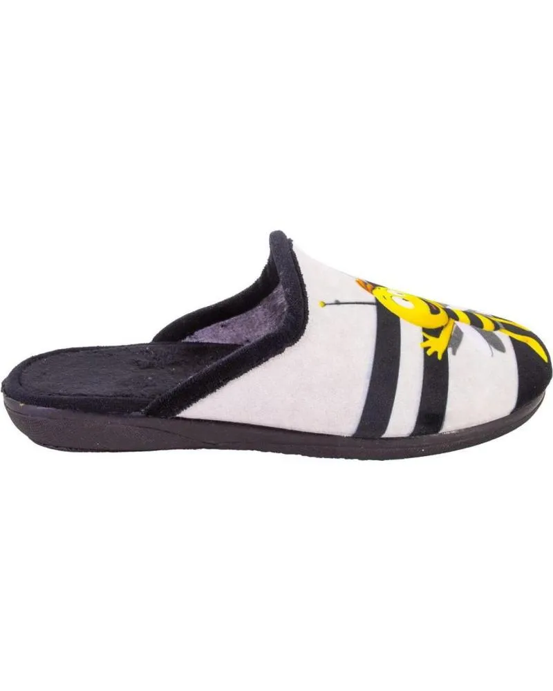 Calzado de casa   de Mujer CARMELO RODRIGUEZ 877 ZAPATILLAS DE CASA DE MUJER  NEGRO