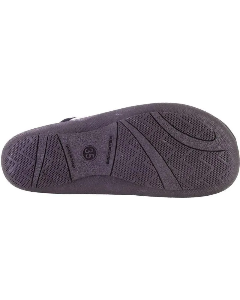 Calzado de casa   de Mujer CARMELO RODRIGUEZ 877 ZAPATILLAS DE CASA DE MUJER  NEGRO