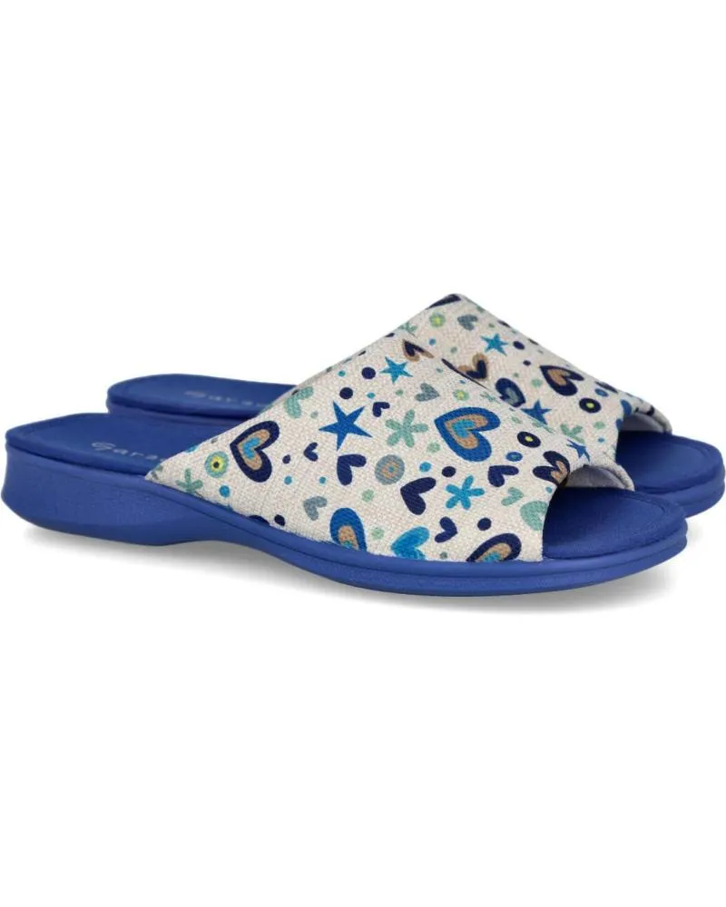 Calzado de casa de Mujer GARZON 2530 186 ZAPATILLAS DE CASA MUJE AZULON