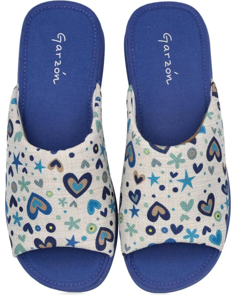 Calzado de casa de Mujer GARZON 2530 186 ZAPATILLAS DE CASA MUJE AZULON