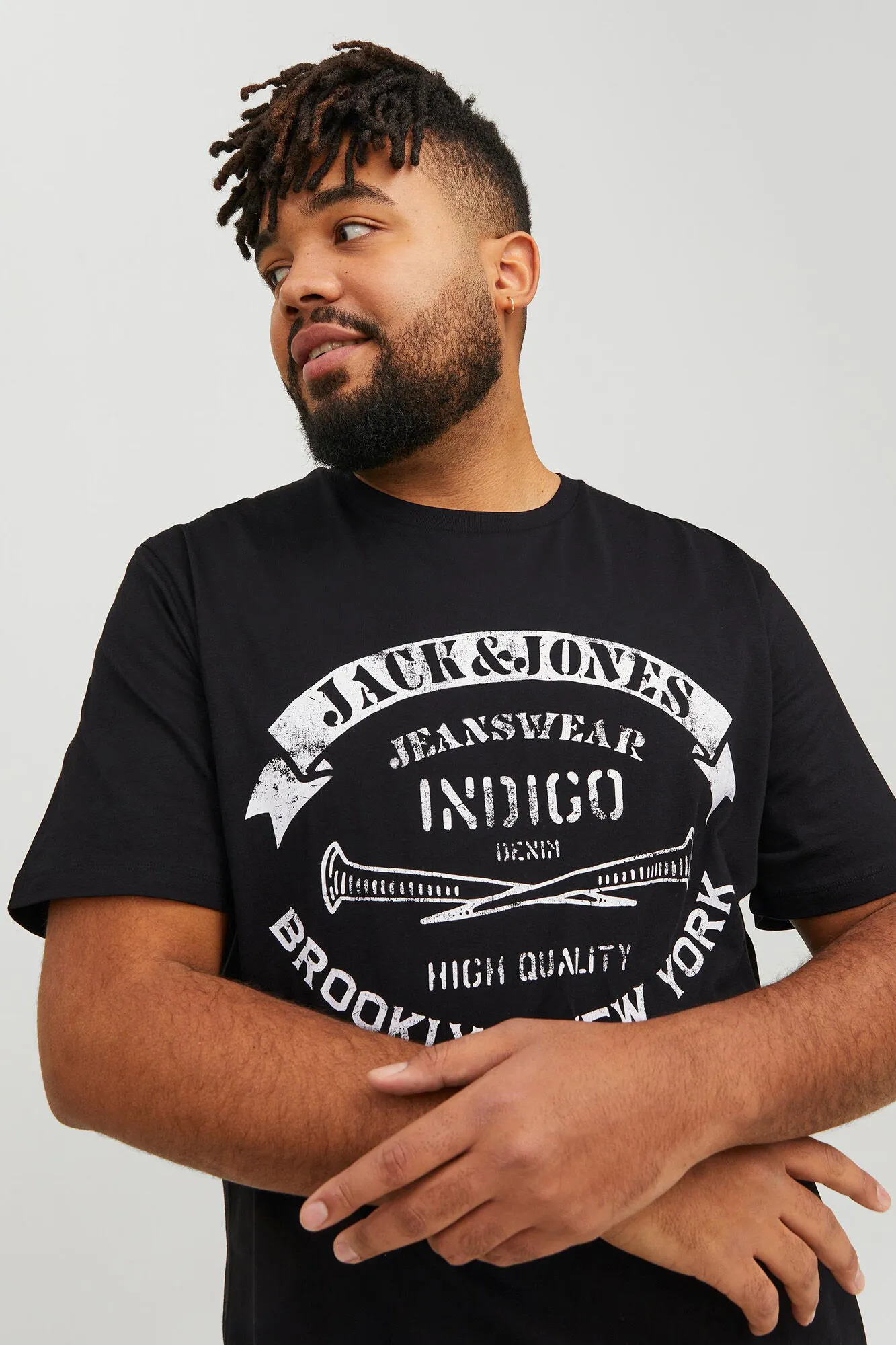 Camiseta manga corta slim algodón sostenible PLUS