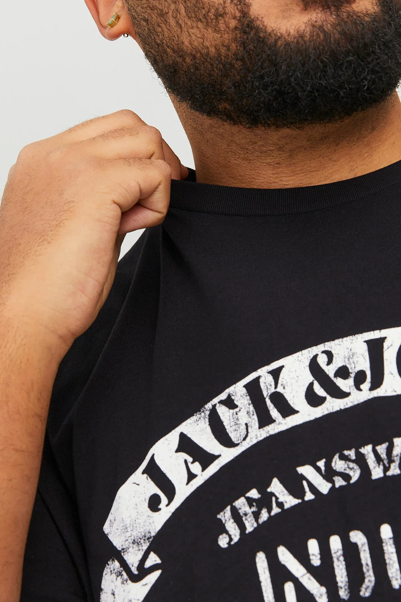 Camiseta manga corta slim algodón sostenible PLUS