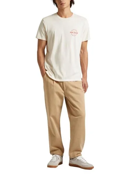 Camiseta Pepe Jeans Craig Beige Para Hombre