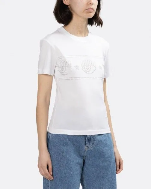 camiseta slim fit Chiara Ferragni 74CBHG02 Blanco