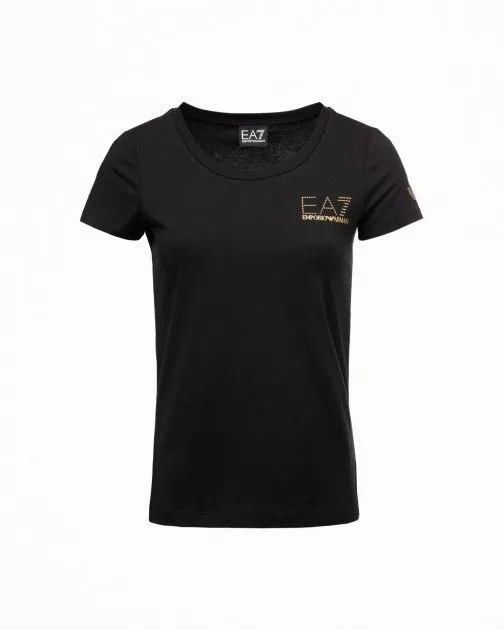 camiseta slim fit EA7 8NTT65 Negro