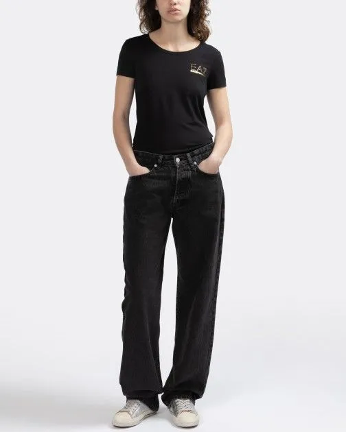 camiseta slim fit EA7 8NTT65 Negro