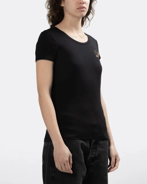camiseta slim fit EA7 8NTT65 Negro