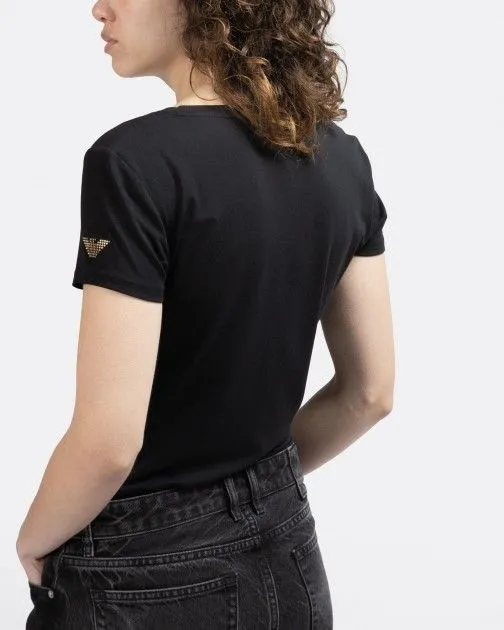 camiseta slim fit EA7 8NTT65 Negro