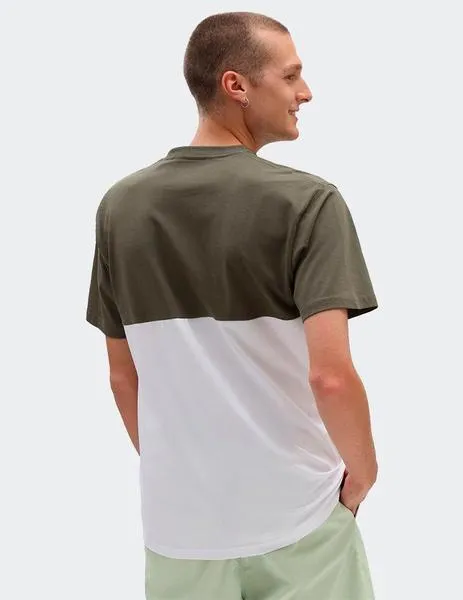 CAMISETA VANS COLORBLOCK  WHITE/GRAPE LEAF