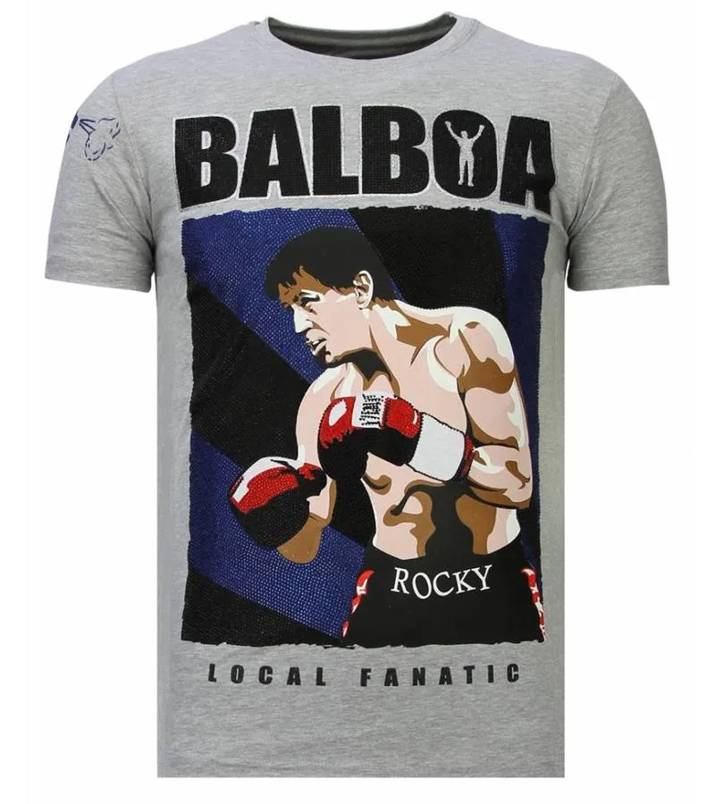 CAMISETAS  BALBOA  RHINESTONE CAMISETAS   GRIS
