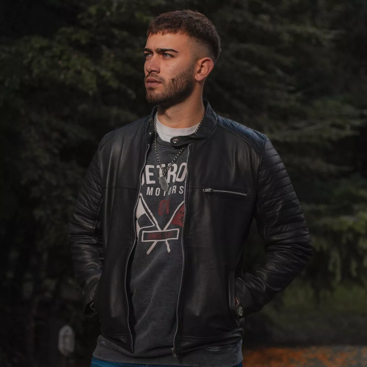 CAMPERA DE CUERO DE OVEJA 100% LEGITIMO DE HOMBRE  PAULO