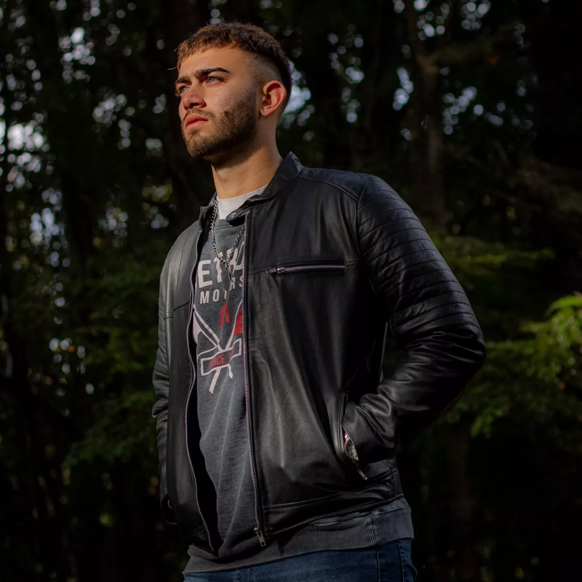 CAMPERA DE CUERO DE OVEJA 100% LEGITIMO DE HOMBRE  PAULO