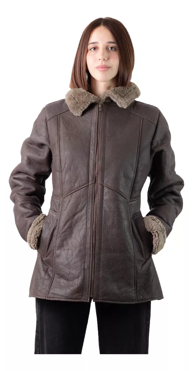 CAMPERA DE CUERO DE OVEJA DE MUJER  MODELO: 111