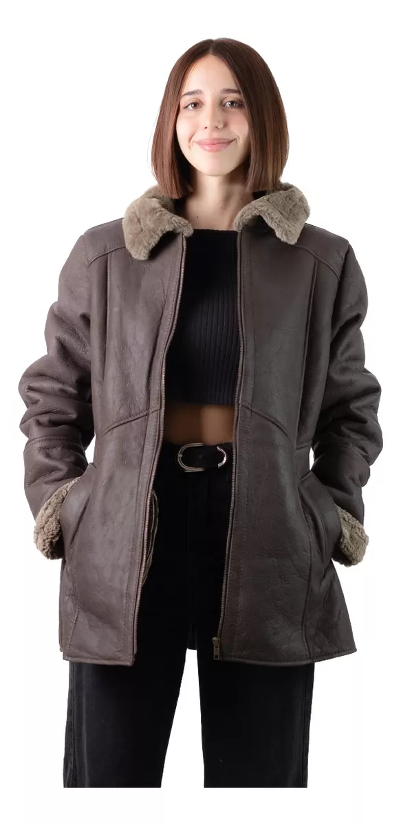CAMPERA DE CUERO DE OVEJA DE MUJER  MODELO: 111