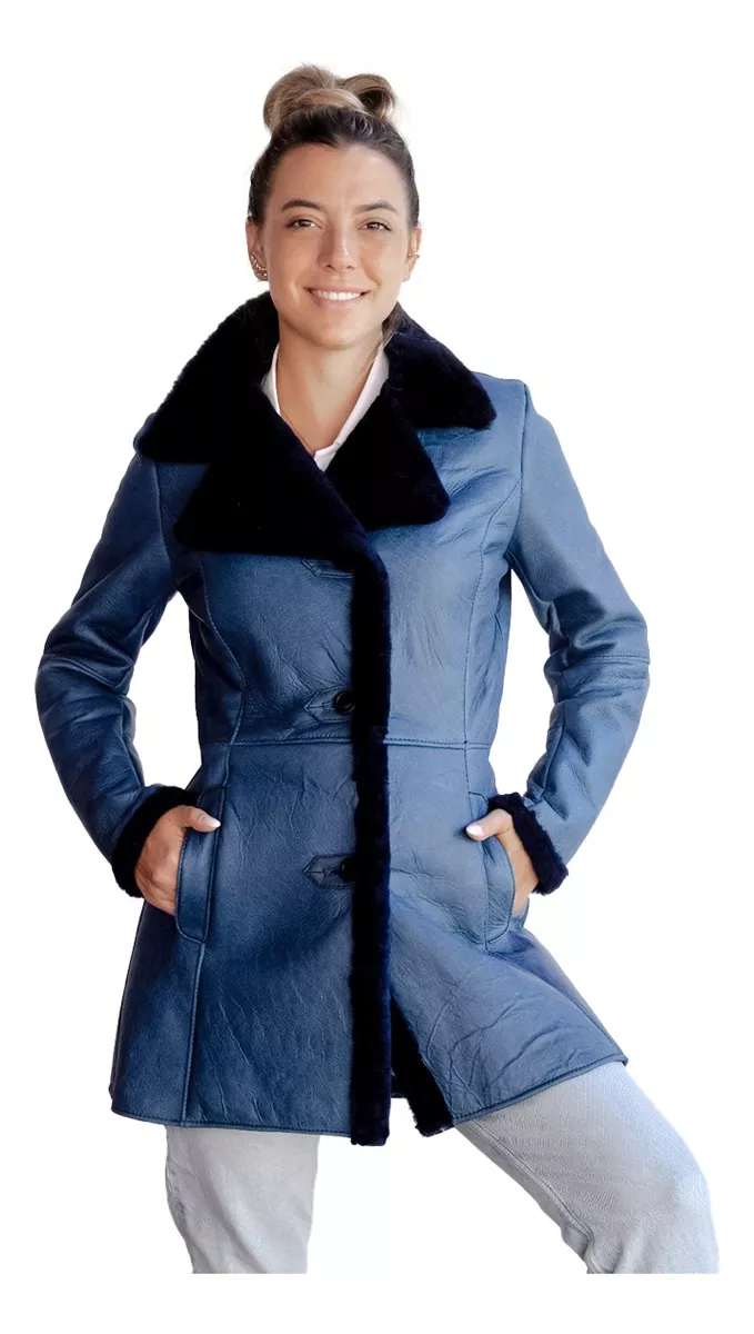 CAMPERA DE CUERO DE OVEJA DE MUJER  MODELO: SOL.E