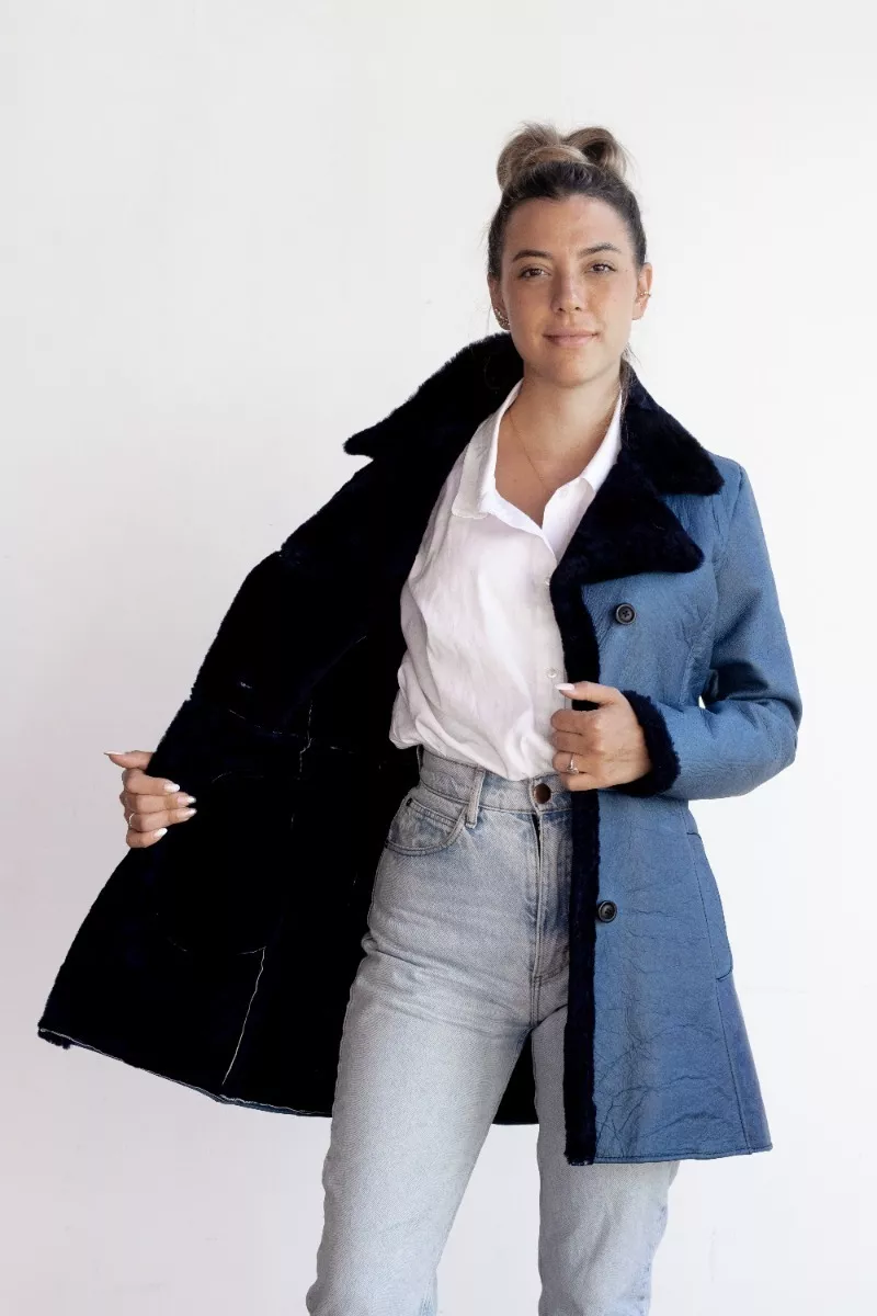 CAMPERA DE CUERO DE OVEJA DE MUJER  MODELO: SOL.E