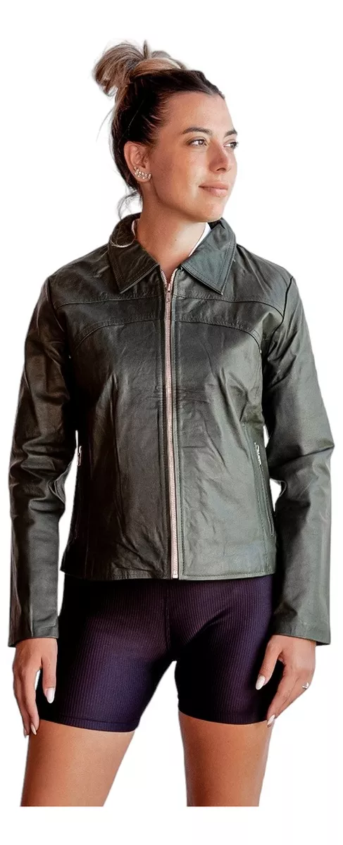 CAMPERA DE CUERO VACUNO 100% LEGITIMO DE MUJER  ART: 127