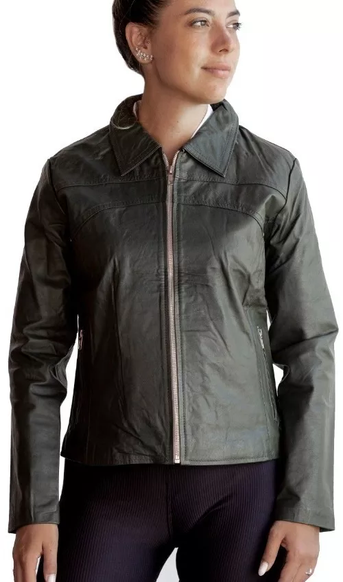CAMPERA DE CUERO VACUNO 100% LEGITIMO DE MUJER  ART: 127