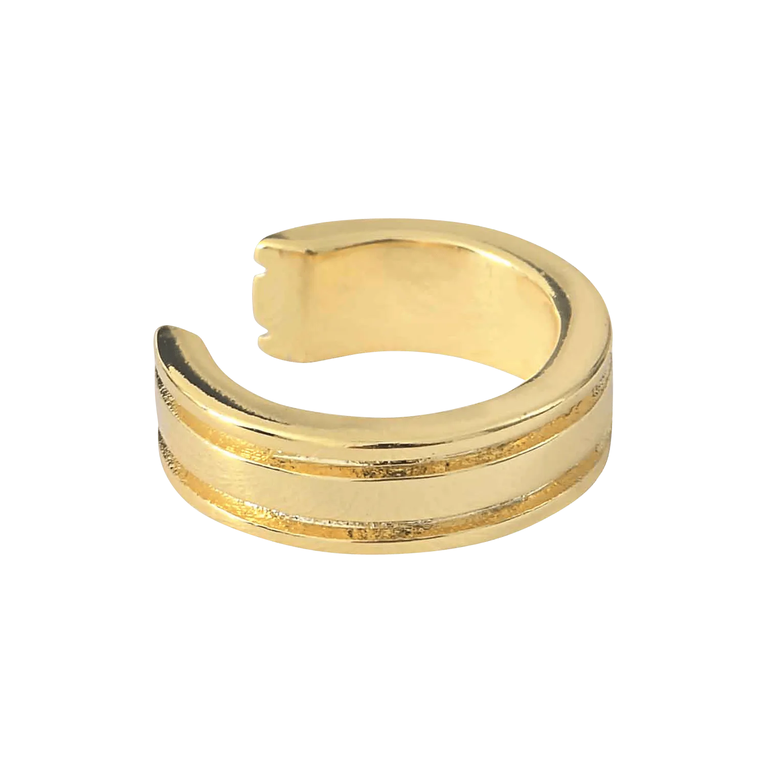 CAROLINE NAJMAN Ear cuff de latón dorado en dorado
