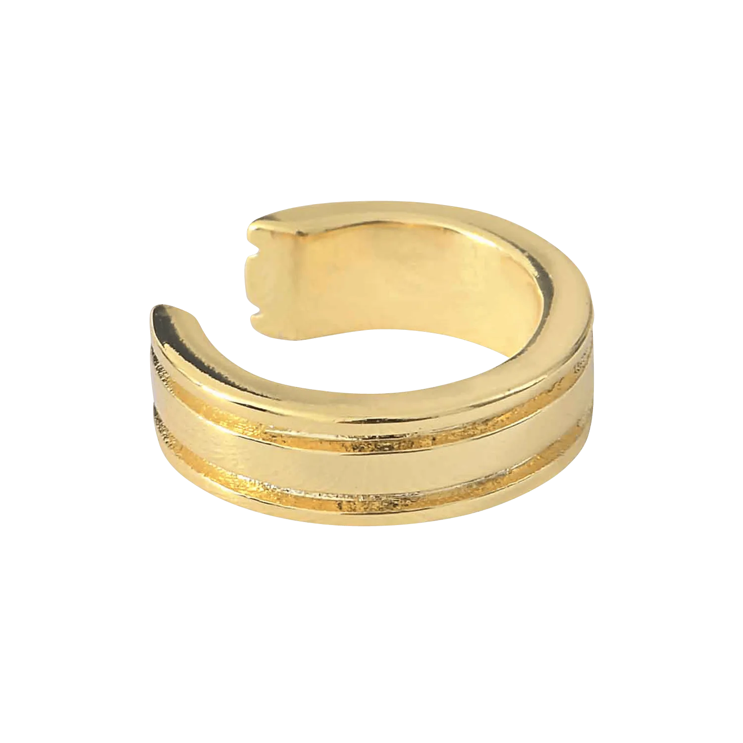 CAROLINE NAJMAN Ear cuff de latón dorado en dorado